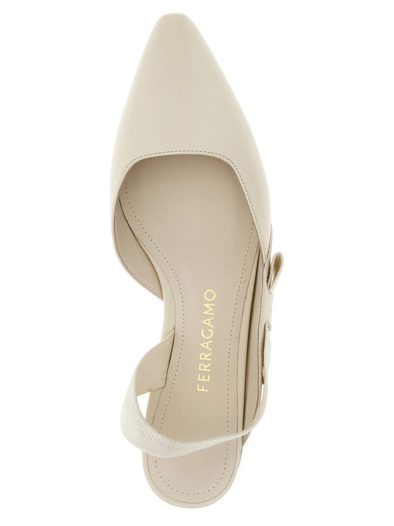 'Vania' ballet flats Woman FERRAGAMO White