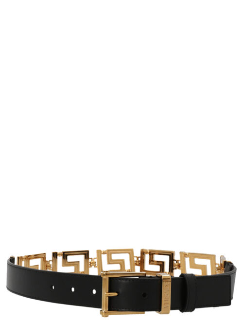 'Logo Chain' belt VERSACE Black