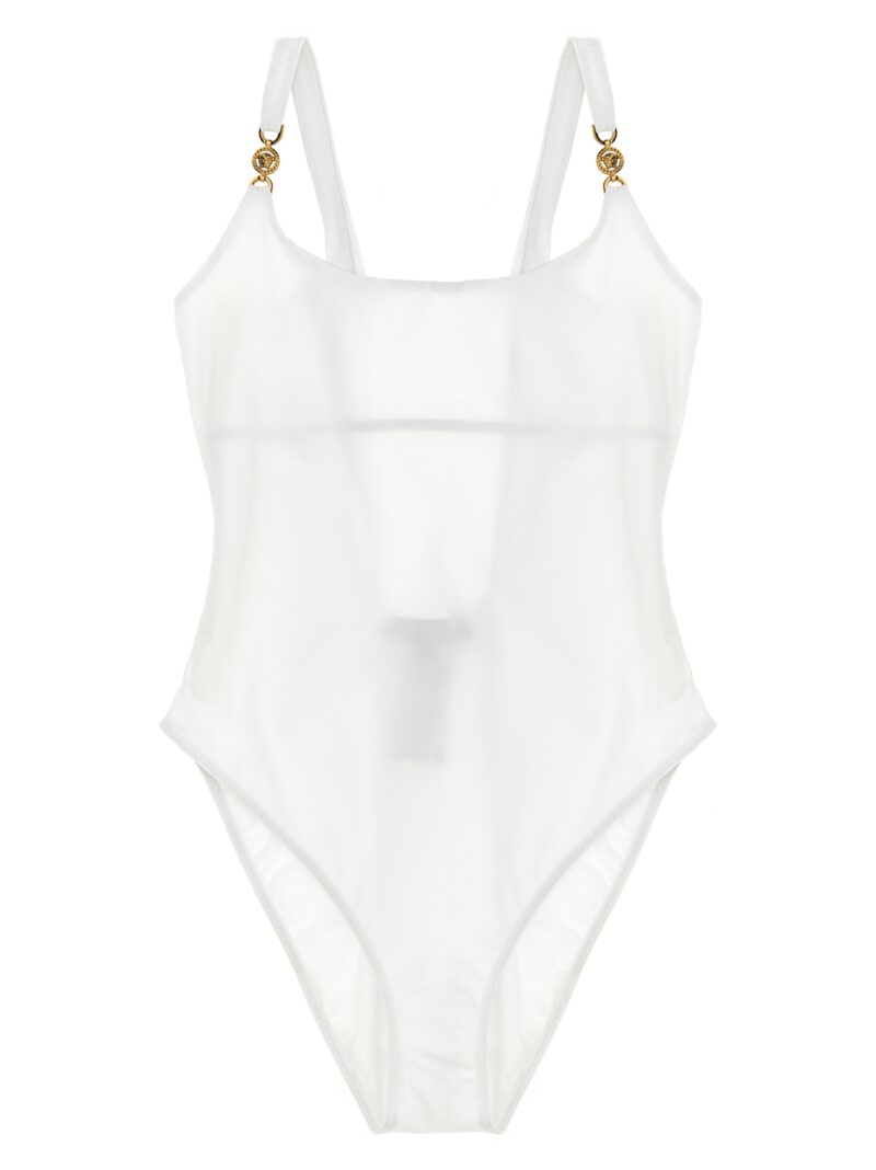 'Greca' one-piece swimsuit VERSACE White