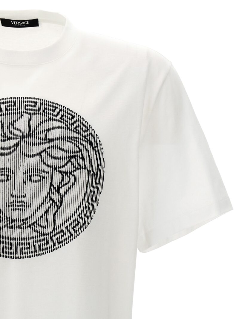 Logo embroidery t-shirt Man VERSACE White/Black