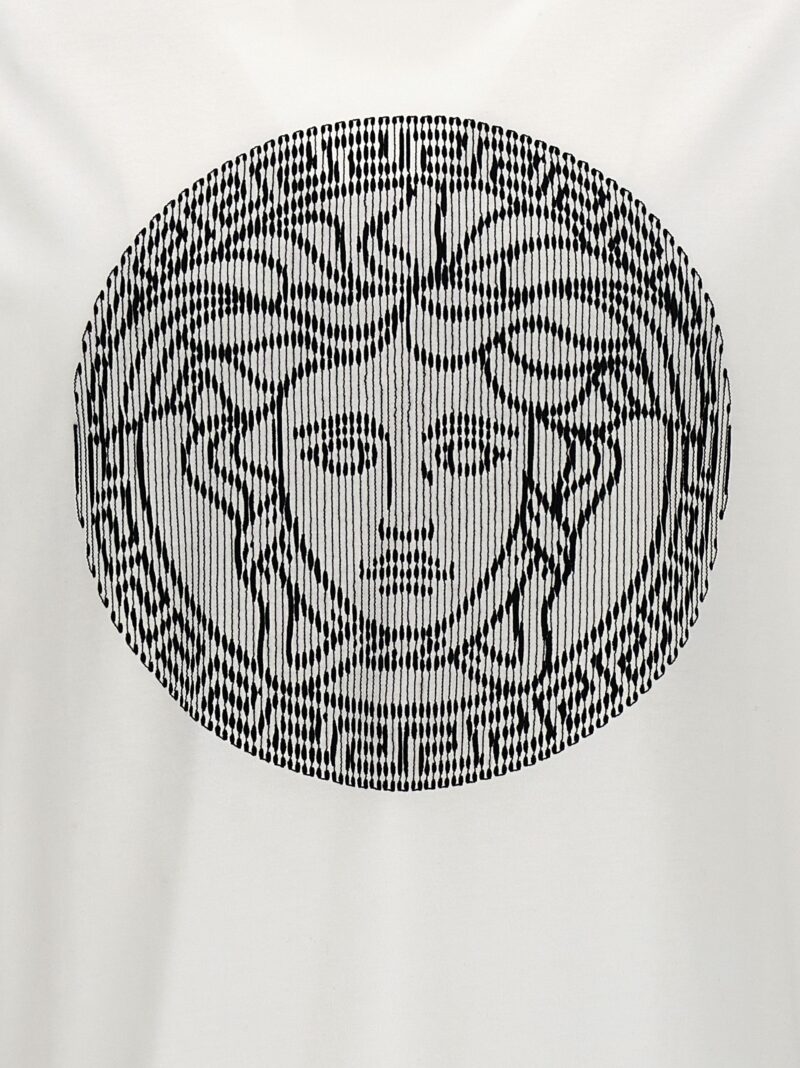 Logo embroidery t-shirt 100% cotton VERSACE White/Black