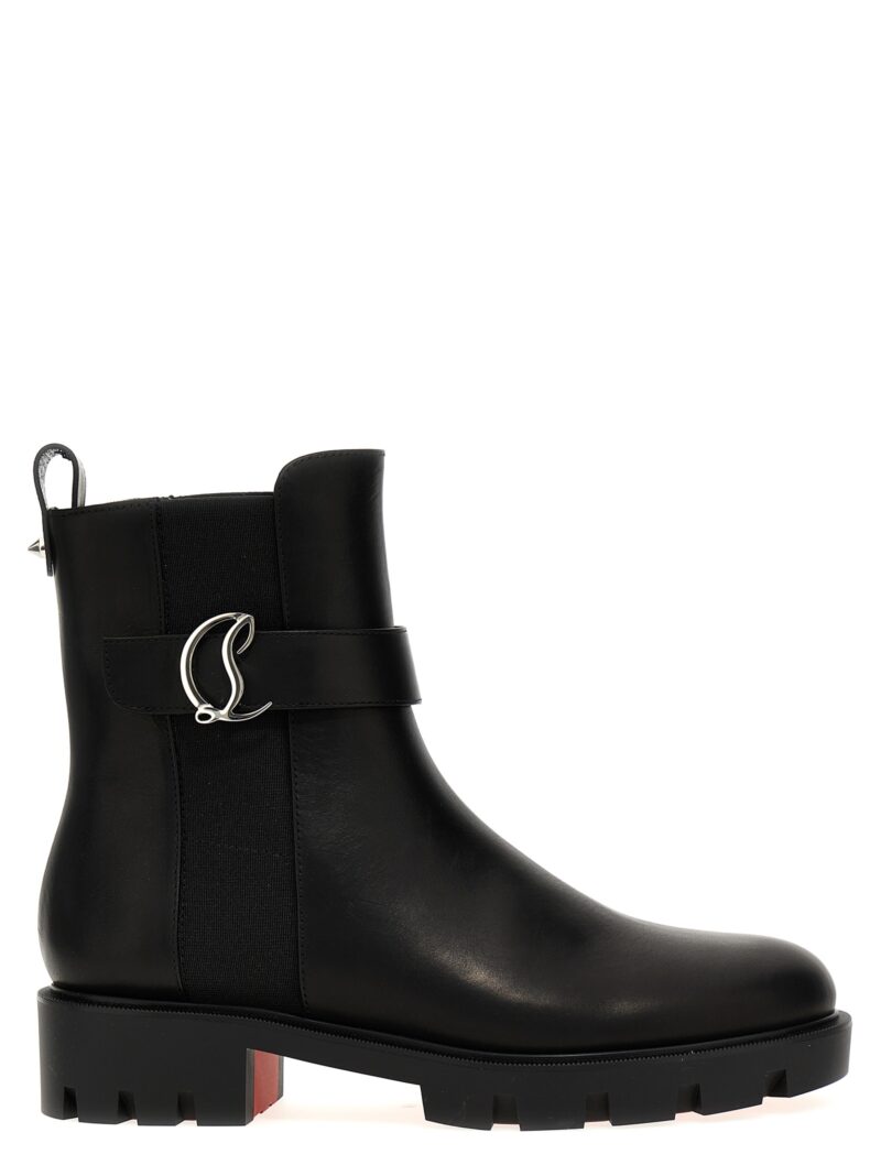 'CL Chelsea Booty Lug' ankle boots CHRISTIAN LOUBOUTIN Black