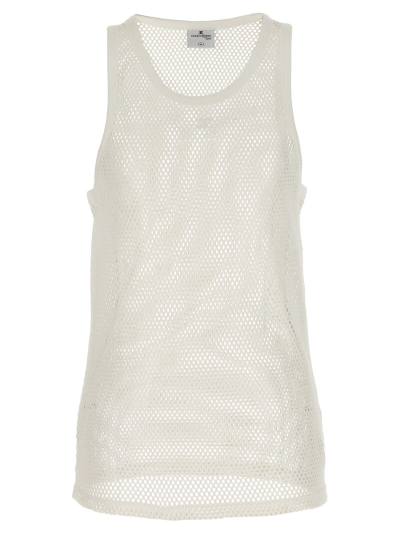 'Fishnet' top COURREGES White