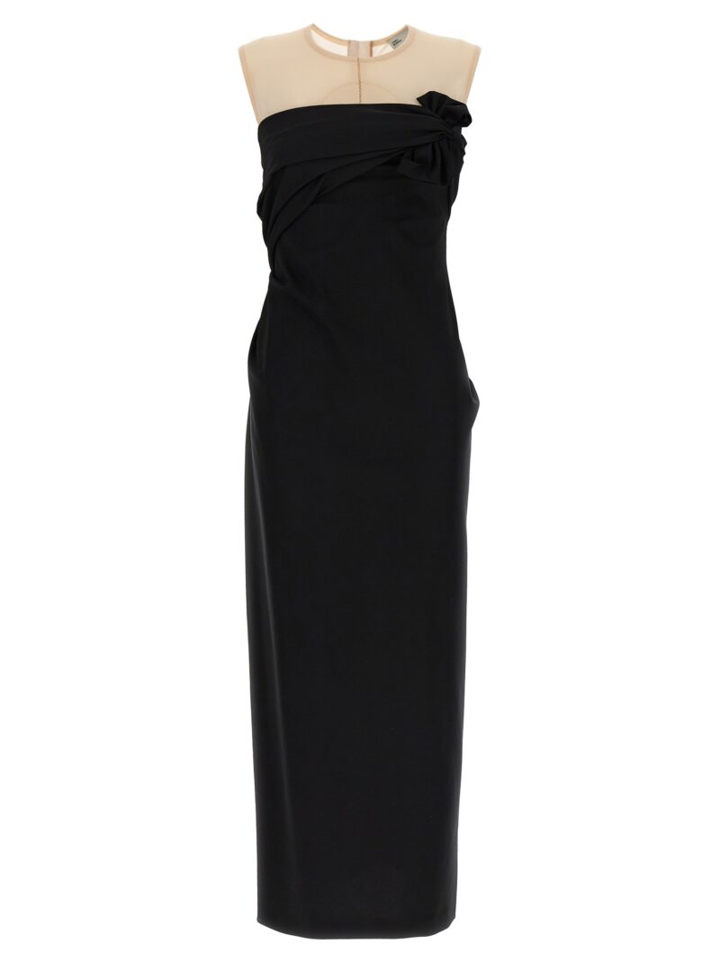 Dress with front knot TORY BURCH Black