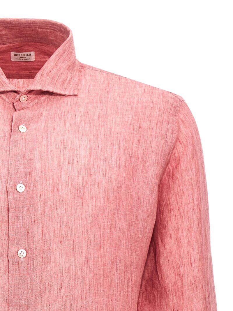 Linen shirt Man BORRIELLO Pink