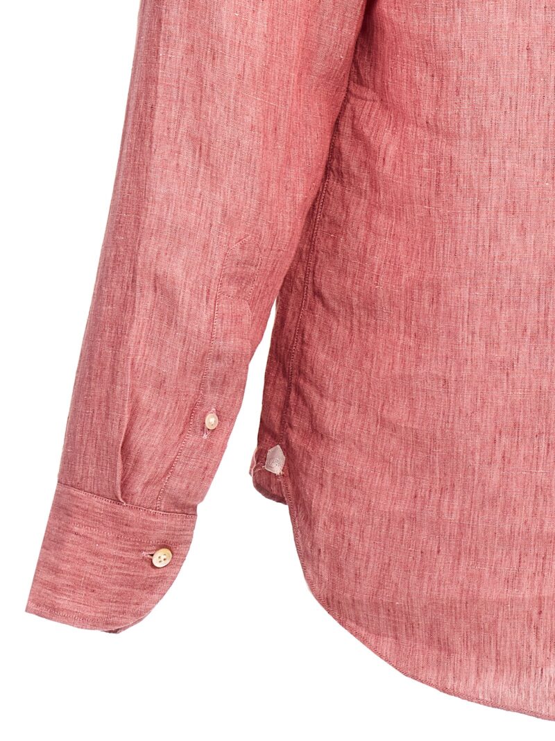 Linen shirt 100% linen BORRIELLO Pink