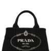 Logo hand bag PRADA Black