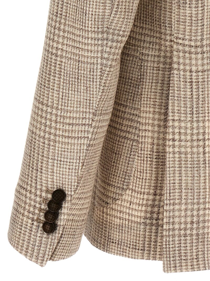 'Montecarlo' blazer 38% silk 36% linen 16% cotton 10% polyamide TAGLIATORE Beige