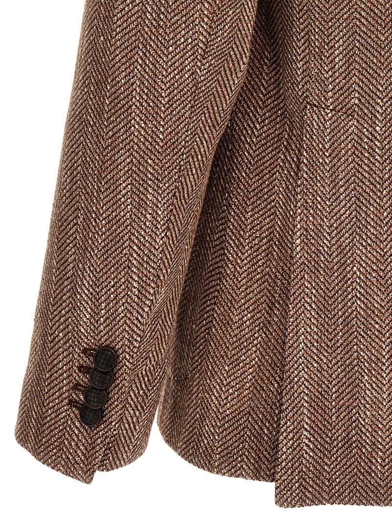 'Montecarlo' blazer 62% wv 13% po 22% se 13% co TAGLIATORE Beige