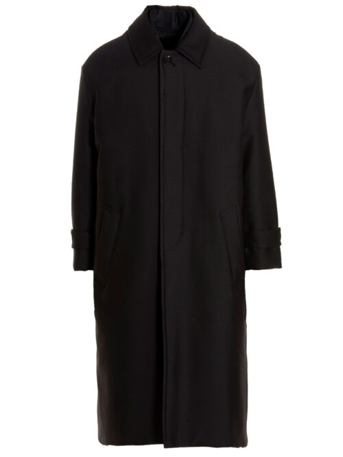 Valentino Pink PP Collection reversible long coat VALENTINO GARAVANI Black