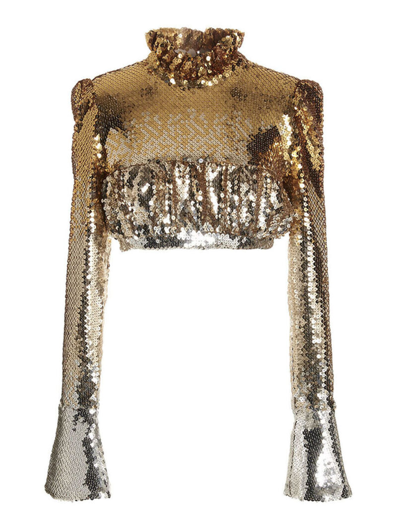 Sequin top PACO RABANNE Multicolor