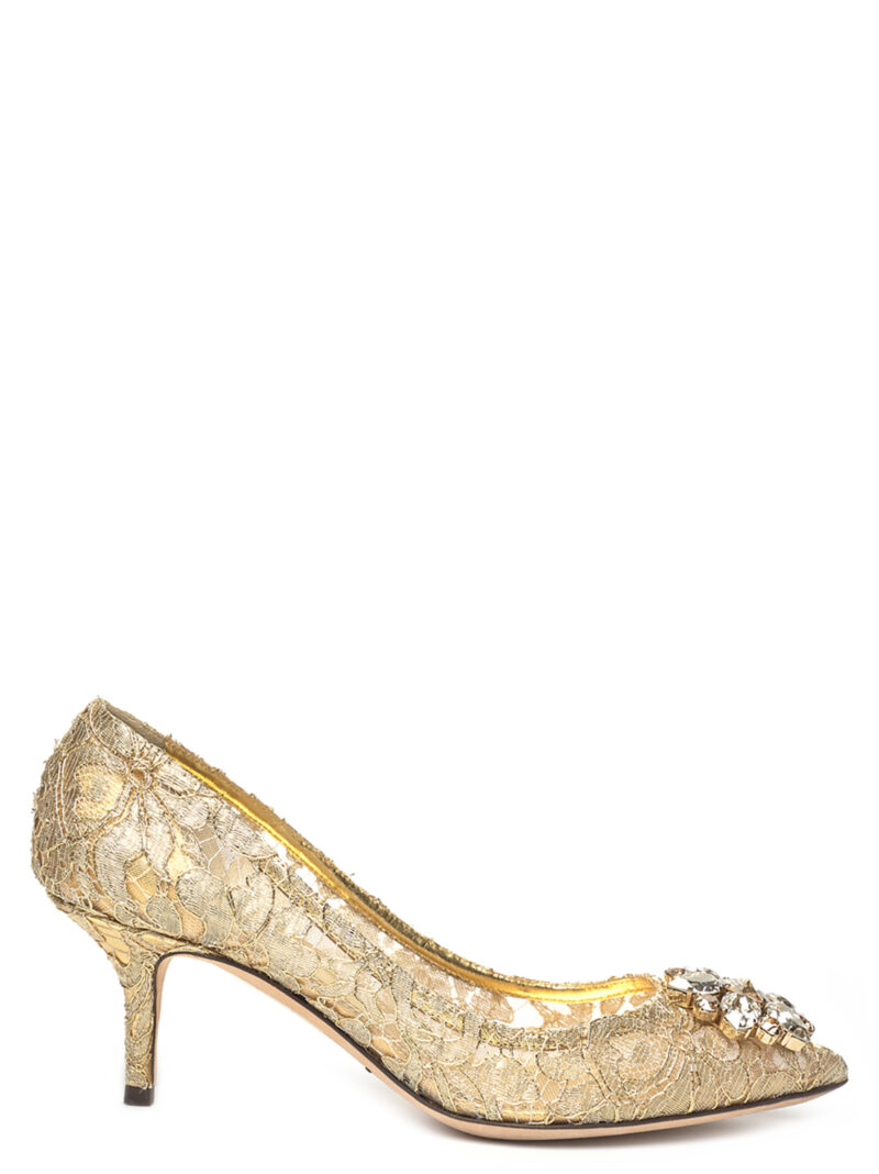 'Bellucci' lace pumps DOLCE & GABBANA Gold