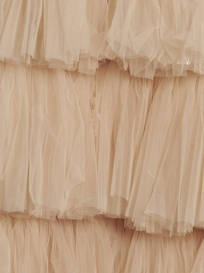 Maxi tulle dress  19:13 DRESSCODE Beige