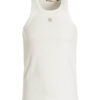 Logo embroidery tank top MISBHV White