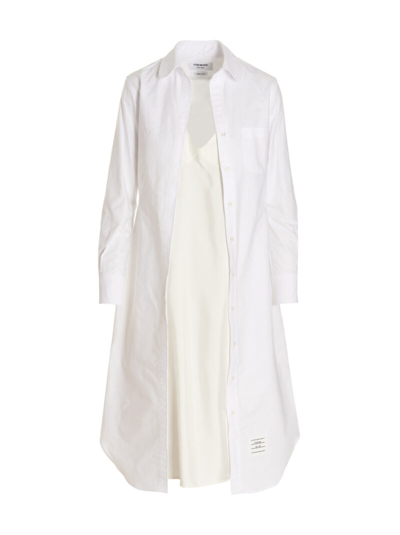 Shirt dress THOM BROWNE White