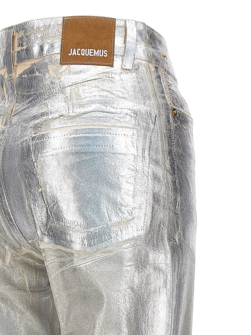 'Le de Nīmes court Articha' jeans 100% organic cotton JACQUEMUS Silver