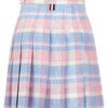 Check pleated skirt THOM BROWNE Multicolor