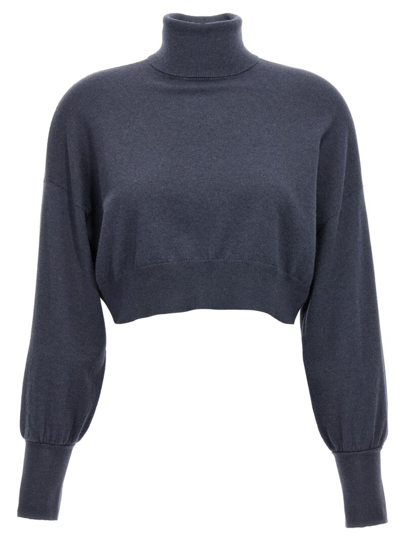 Monile turtleneck sweater BRUNELLO CUCINELLI Blue