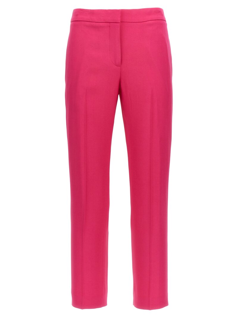 Crêpe cigarette pants ALEXANDER MCQUEEN Fuchsia