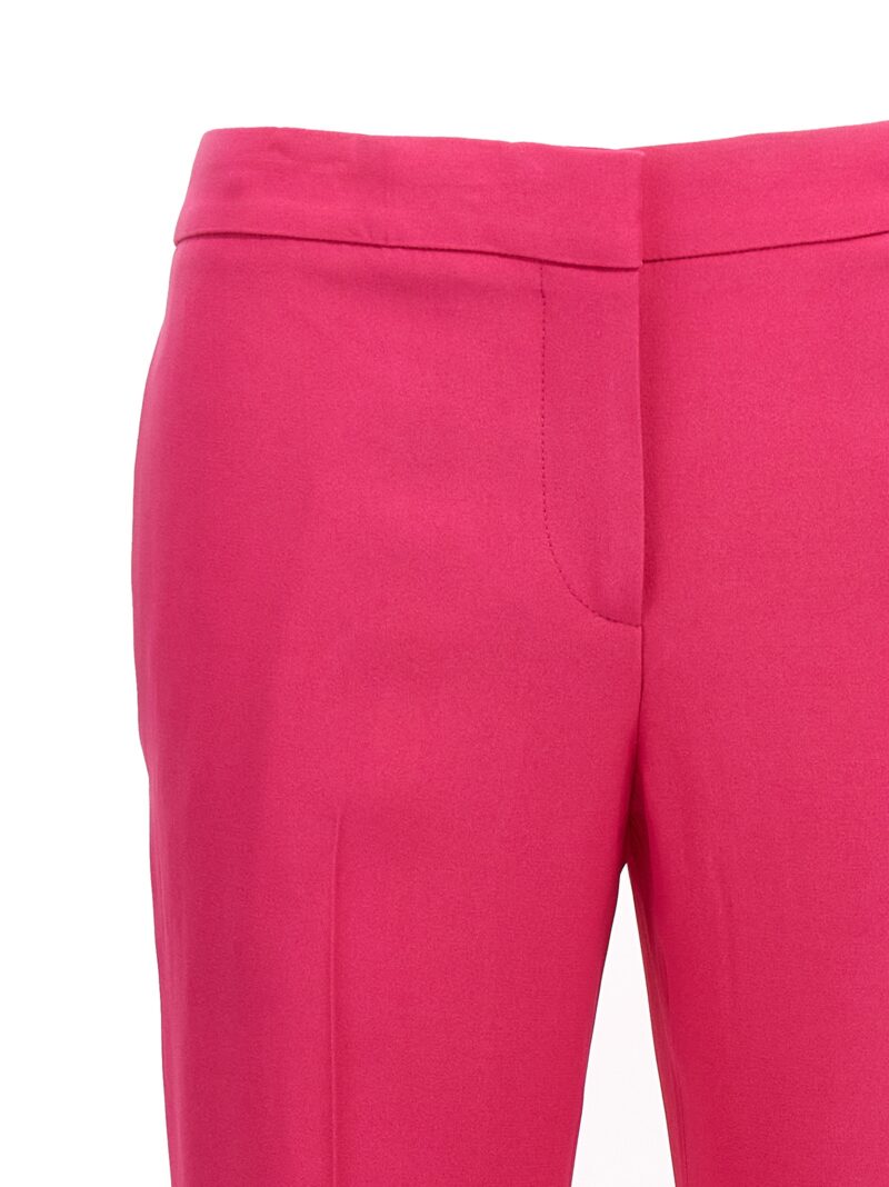 Crêpe cigarette pants Woman ALEXANDER MCQUEEN Fuchsia