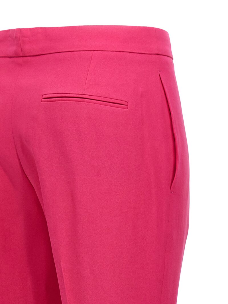 Crêpe cigarette pants 52% viscose 48% acetate ALEXANDER MCQUEEN Fuchsia