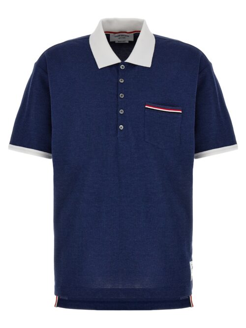 'RWB' polo shirt THOM BROWNE Blue