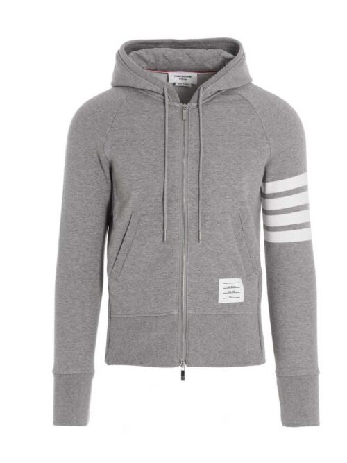 '4 bar' hoodie THOM BROWNE Gray