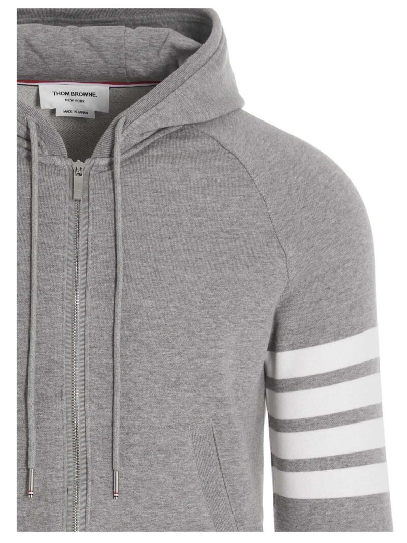 '4 bar' hoodie Man THOM BROWNE Gray