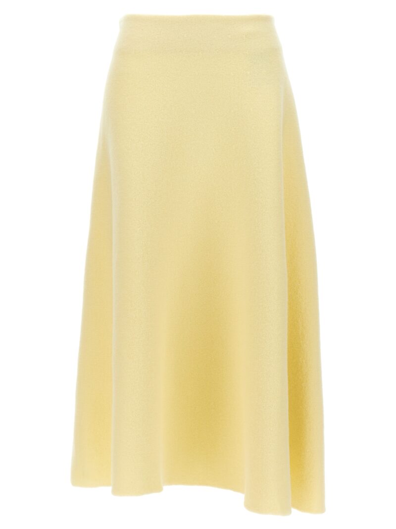 Wool skirt JIL SANDER Yellow