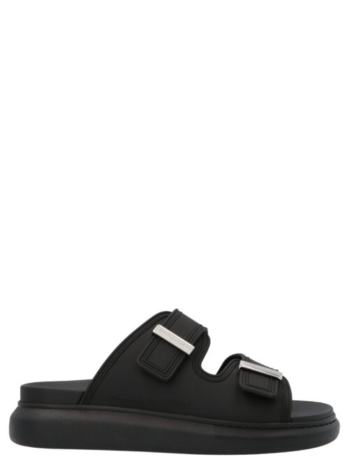 Double band slides ALEXANDER MCQUEEN Black