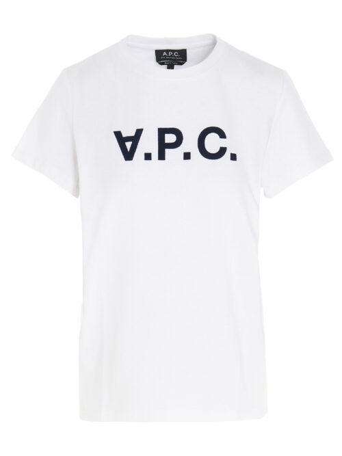 Flocked logo t-shirt A.P.C. White