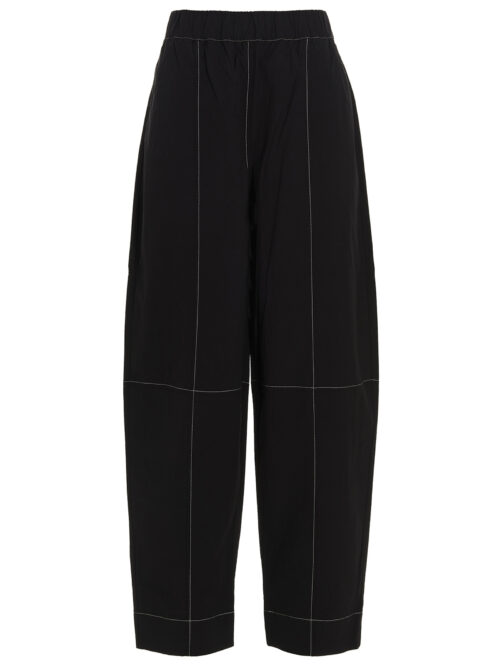 'Elasticated Curve' pants GANNI Black