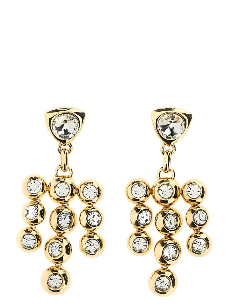 'Crystal Chandelier' earrings AREA Gold