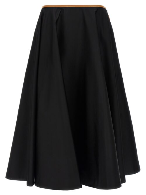 Re-Nylon logo skirt PRADA Black