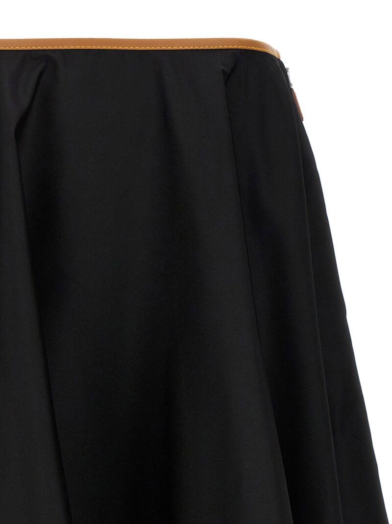 Re-Nylon logo skirt Woman PRADA Black