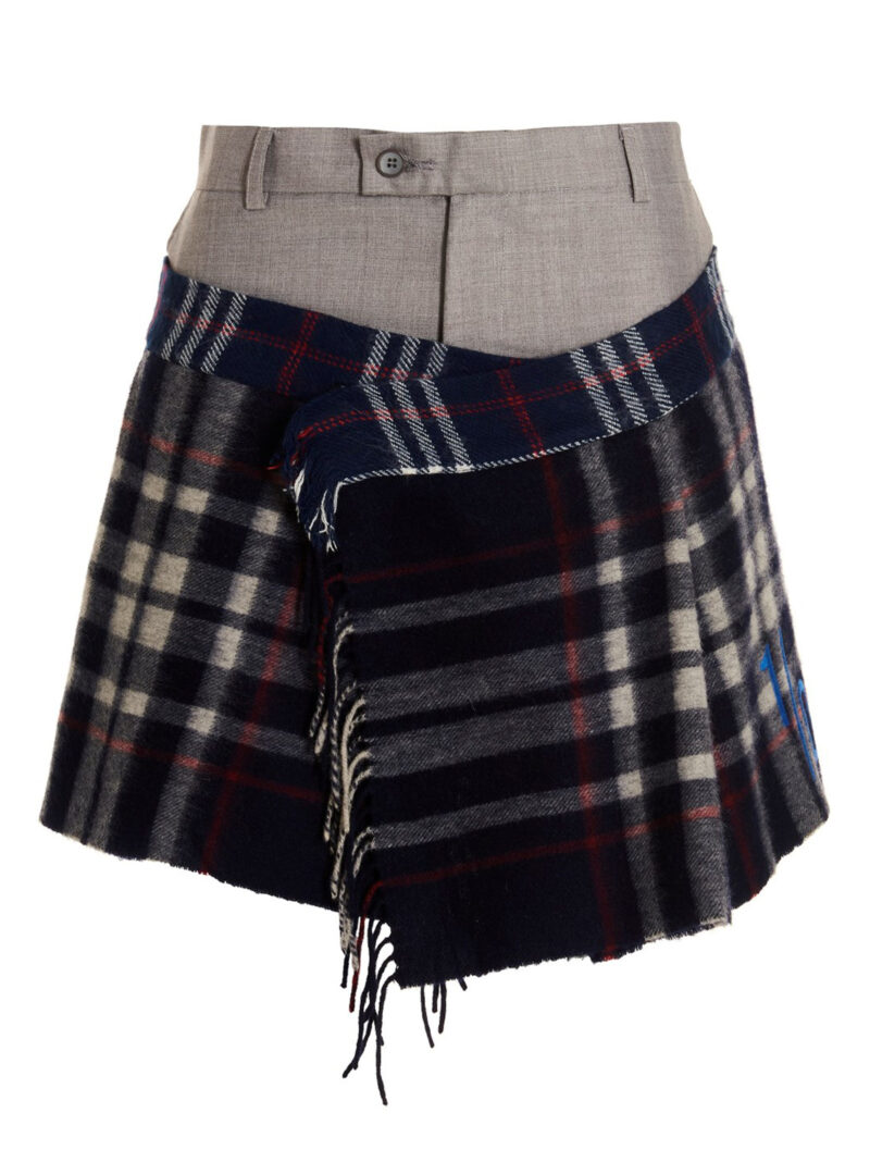 'Check Scarf Reworked' skirt 1/OFF Multicolor