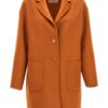 Single breast coat TWIN SET Orange