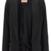 Single-breasted blazer jacket TWIN SET Black