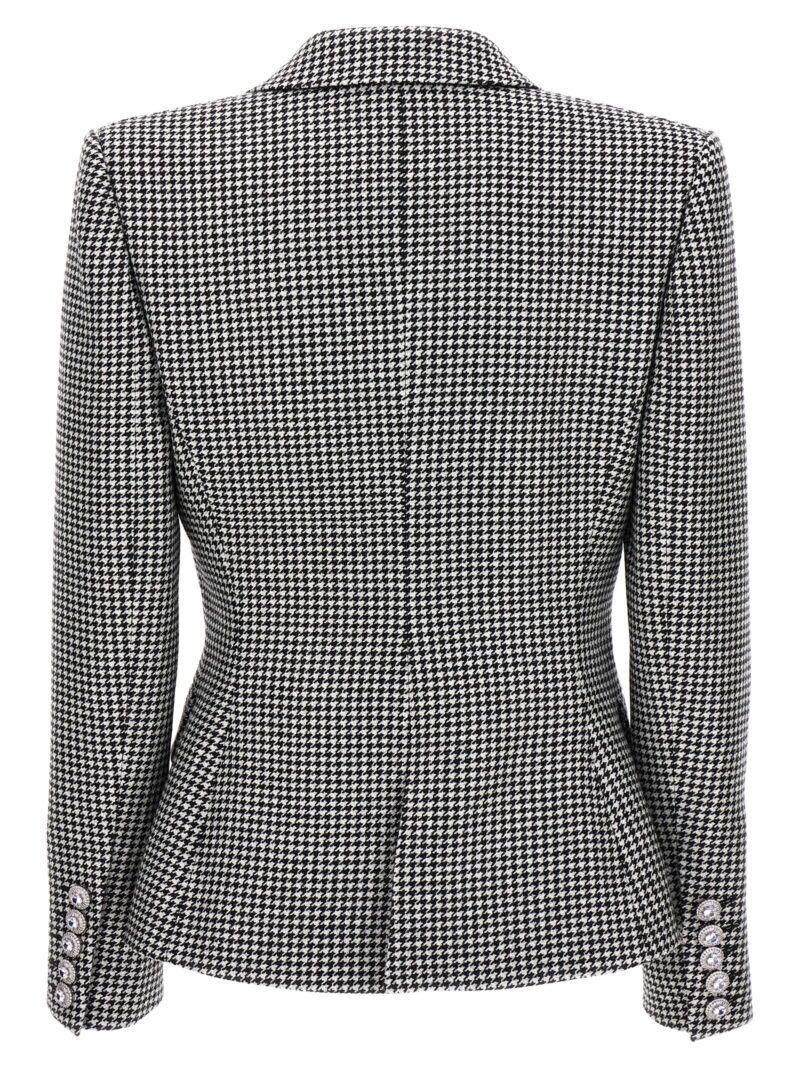 Double-breasted houndstooth blazer 234JA1703BLACKWHITE ALEXANDRE VAUTHIER White/Black