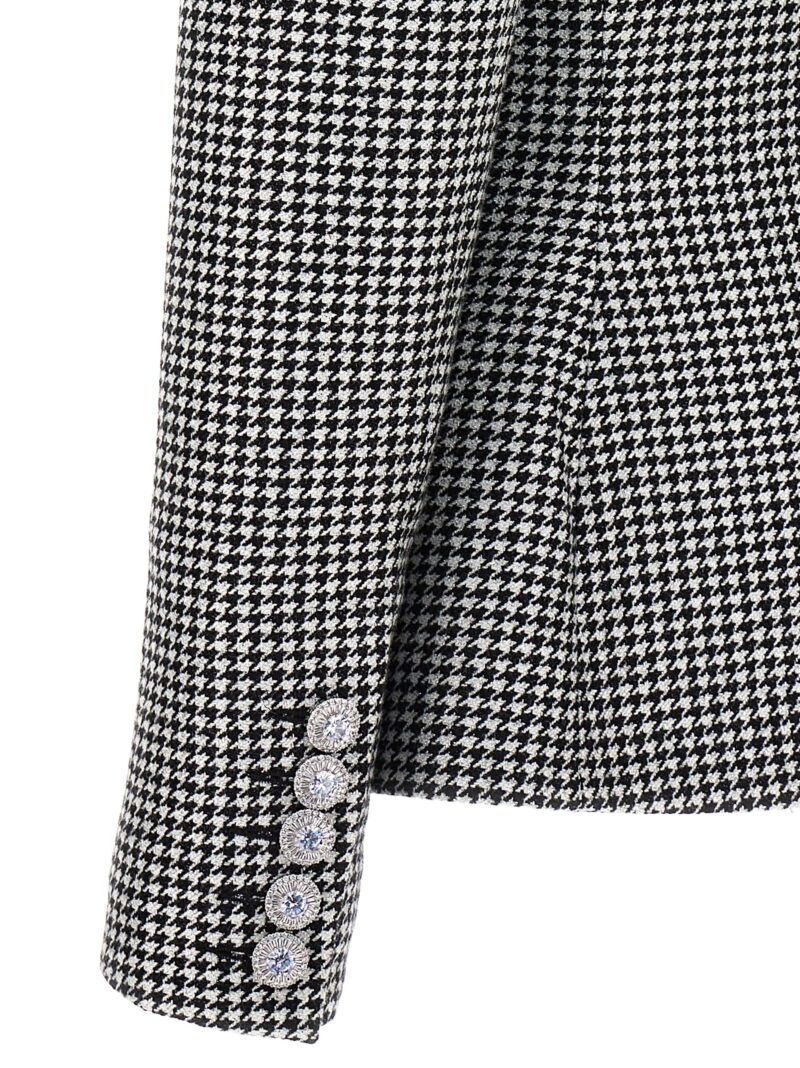 Double-breasted houndstooth blazer 60% wo