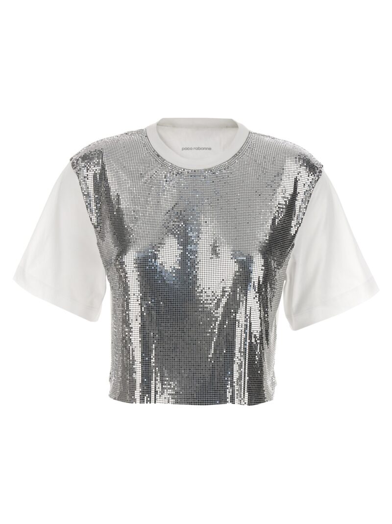 Metal mesh T-shirt PACO RABANNE Silver