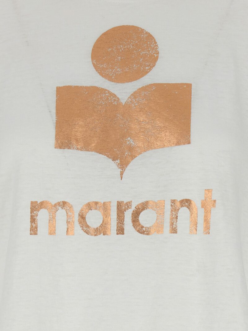 'Klowia' T-shirt 100% linen MARANT ETOILE White