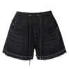 Denim shorts SACAI Black