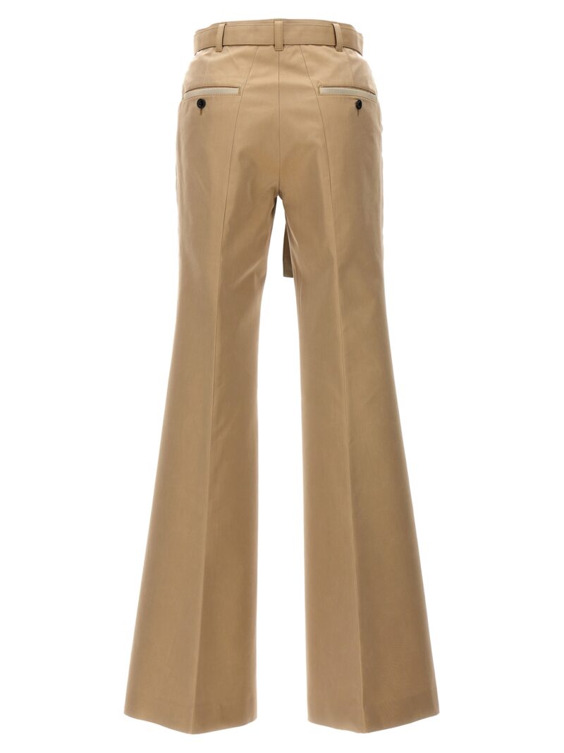 Gabardine flared trousers 2407242651 SACAI Beige