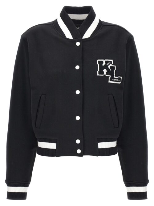 Logo bomber jacket KARL LAGERFELD White/Black