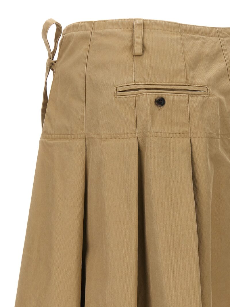 'Skilt' skirt 100% cotton DRIES VAN NOTEN Beige