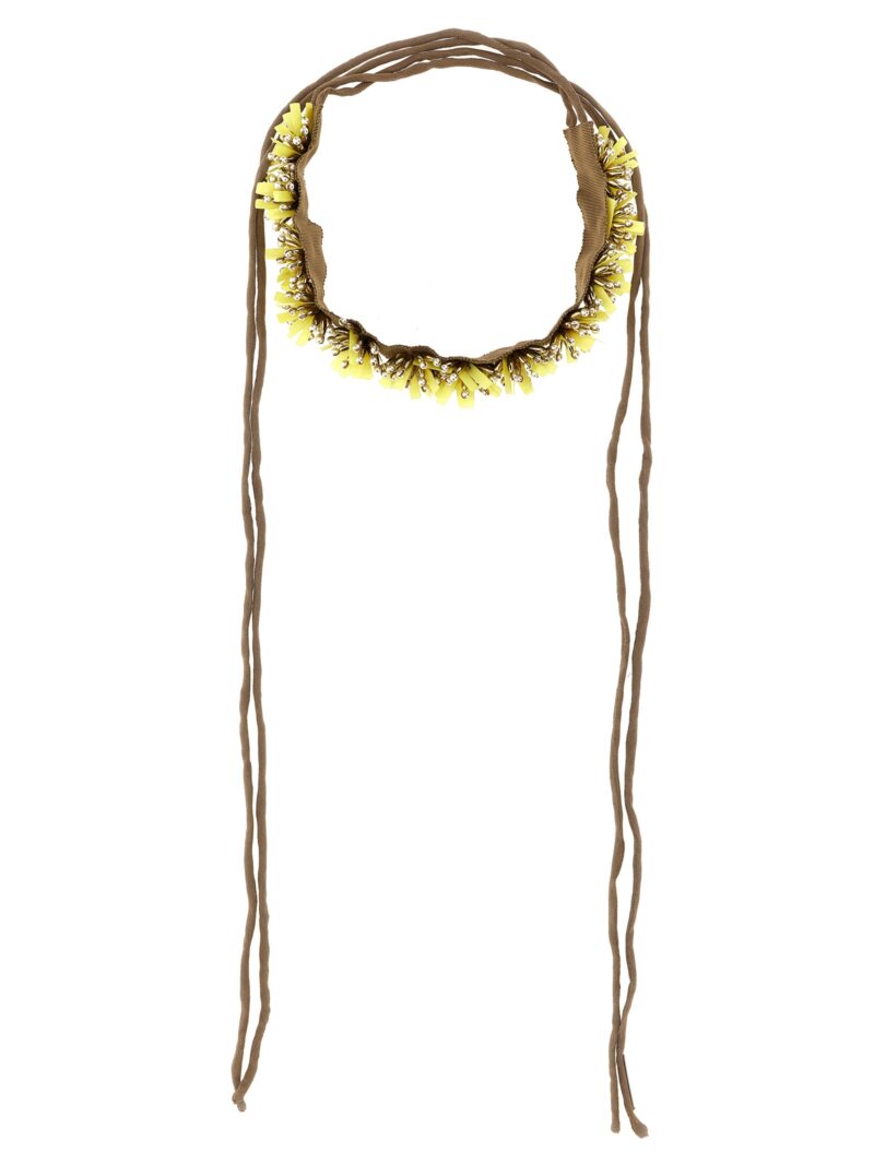 'Glitch' necklace DRIES VAN NOTEN Yellow
