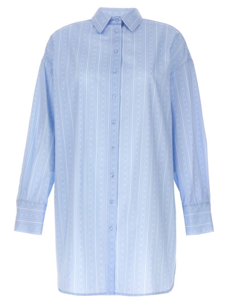 'Monogram' shirt TWIN SET Light Blue