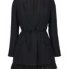 Feather blazer dress TWIN SET Black