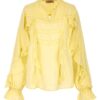 Embroidery ruffle blouse TWIN SET Yellow